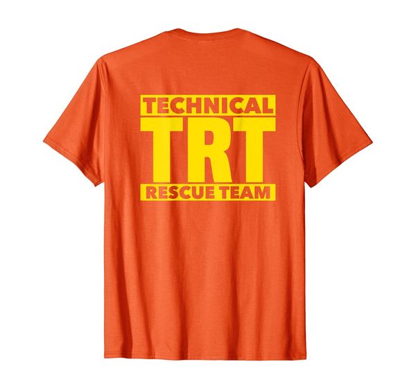 

technical search and rescue team trt fire department ems emt t-shirt, White;black