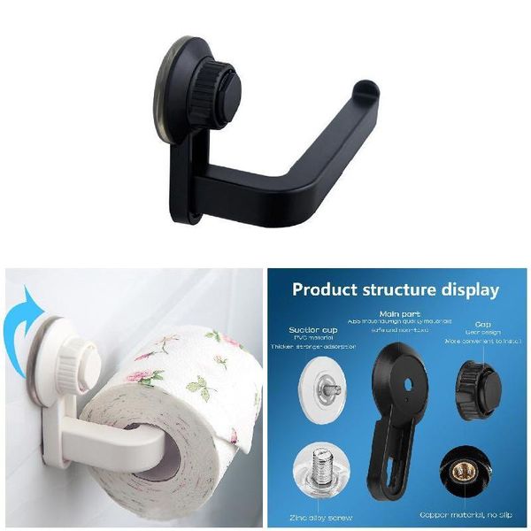 

toilet paper holders holder super storage suction cup wall mount removable rack ki