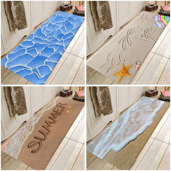 

creative 3d printing multi beach hallway carpets and rugs for bedroom living room carpet kitchen bathroom anti-slip floor mats