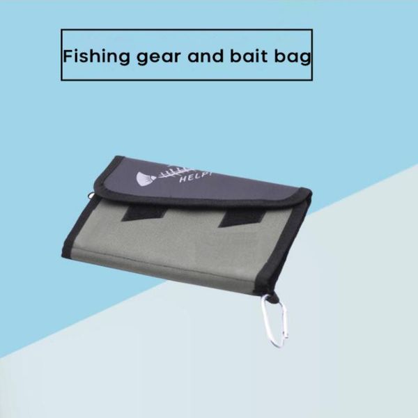 

fishing accessories 2021 removable wear-resisting oxford cloth material bait bag 6 separate transparent gear storage wholesale