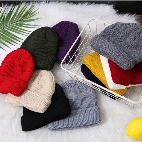 

beanies 2021 arrival 1pc hat casual for men women fashion knitted winter hip-hop