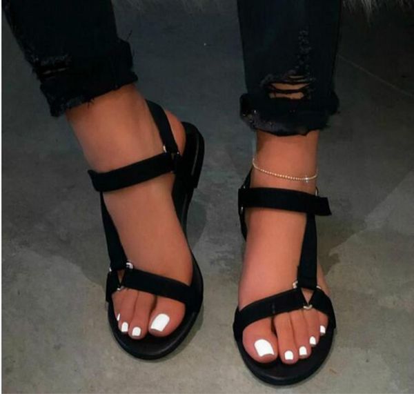 

women spring summer soft-slip non-slip sandals foam sole durable ladies outdoor beach slippers multi color, Black