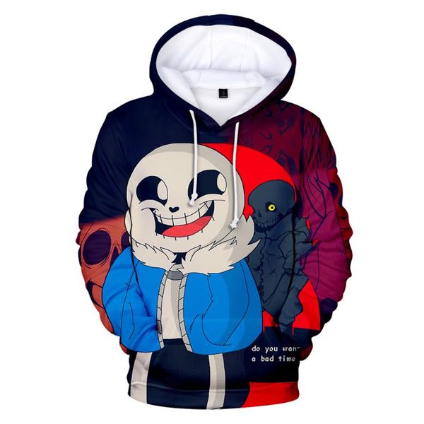 

men's hoodies & sweatshirts custom 3d mens hoodieundertale men/women harajuku casual streetwear undertale soft sweatshirt clothes, Black