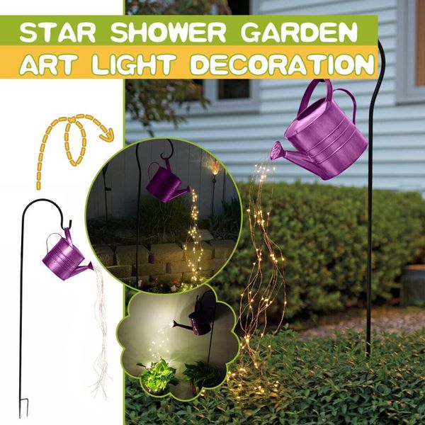 

star type shower garden art light decoration outdoor gardening lawn lamp solar led lights 2021 landscape sprinkler design strips