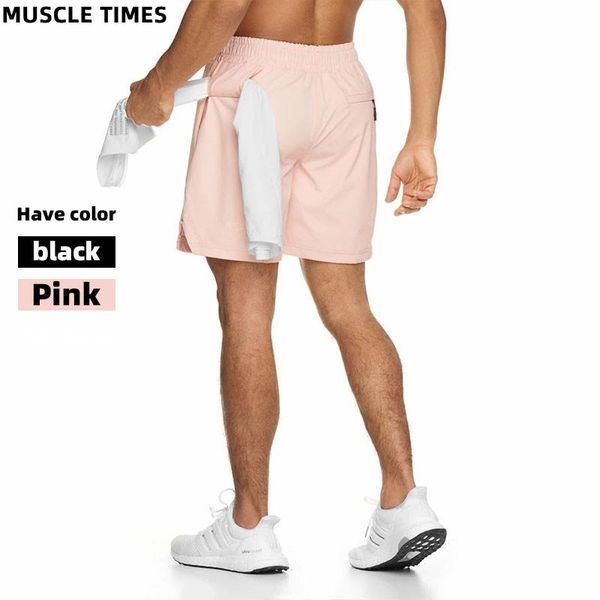 

summer fitness sports shorts for men after hanging towel mesh fast dry breathable fashion casual pants wholesale men's, White;black