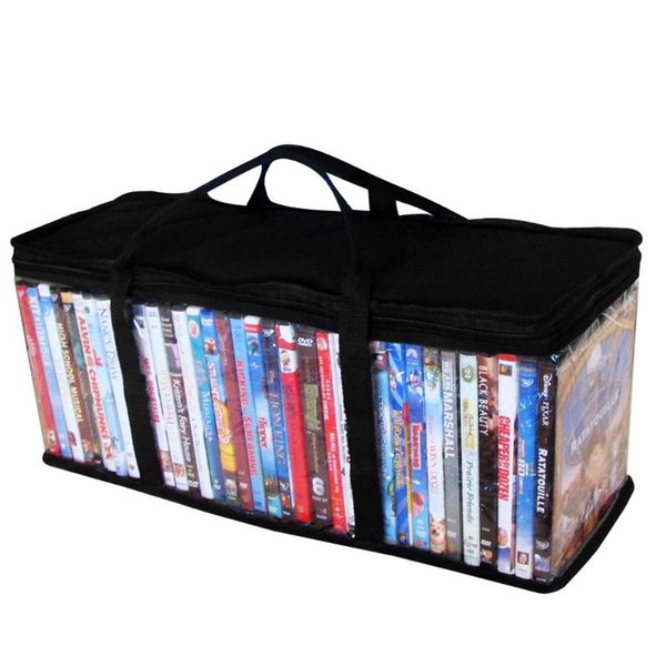 

video protective dustproof cd holder oxford cloth zipper portable organizer large carrying storage bag clear dvd with handle bags
