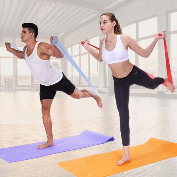 

professional gymnastics girl latin training bands pilates yoga stretch resistance fitness elastic tension band sport ankle support, Blue;black
