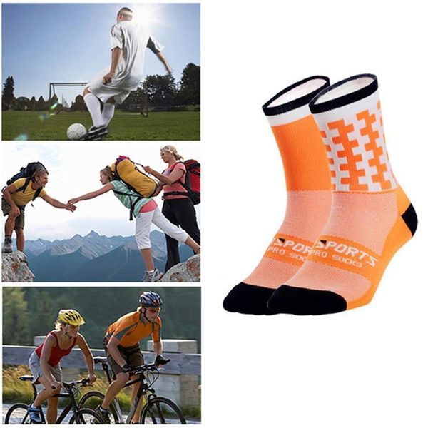 

sports socks bike elite brand cycling bicycle competition high-grade warm breathable tube running non slip men letter, Black