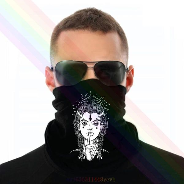 

scarves gothic demon headband scarf bandana neck warmer unisex, Blue;gray