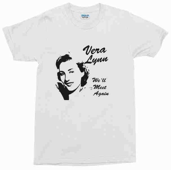 

vera lynn 'we' ll meet again 't-shirt-various colours, s-xxl, White;black