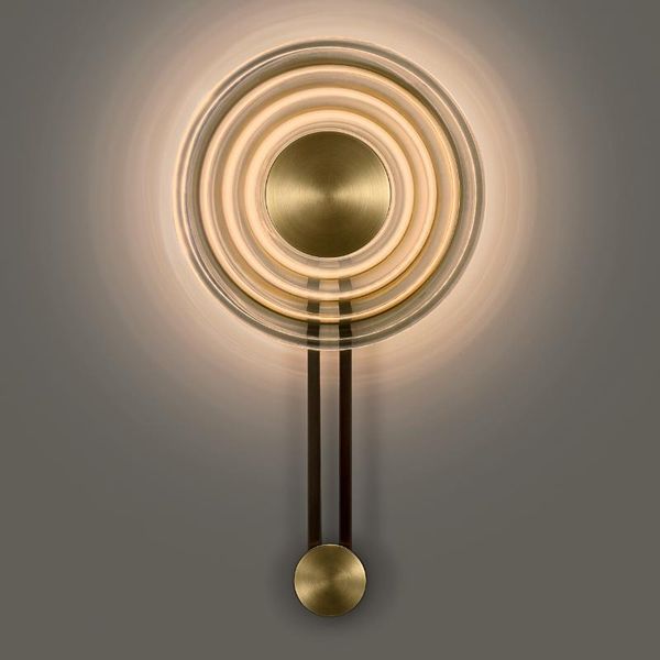 

postmodern living room personalized background wall bedroom bedside lamp glass model