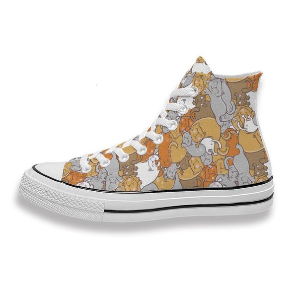 

custom printed cats stretch sneakers high mens womens running sho skateboard diy trainers canvas casual shoe