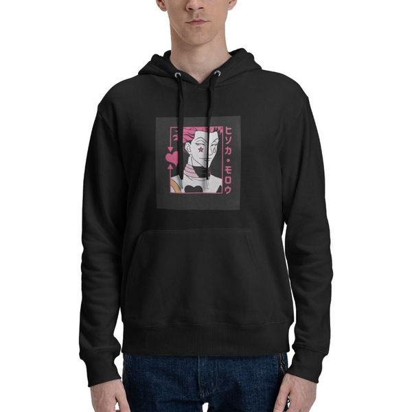

men's hoodies & sweatshirts graphic hoodie cozy x manga print cool pullover autumn sport hoody streetwear, Black