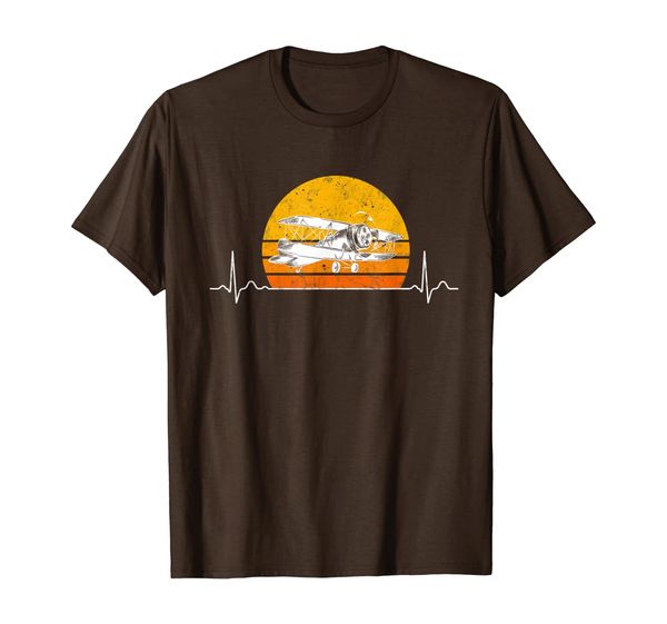 

Retro Pilot Heartbeat Shirt Vintage Aviation Gift T-Shirt, Mainly pictures