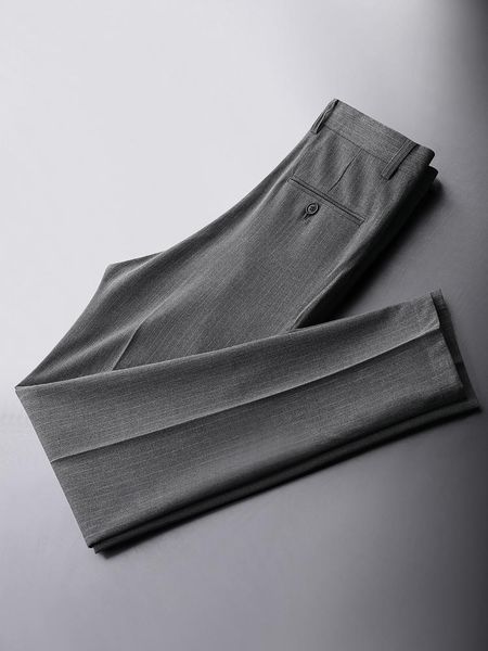 

men's suits & blazers 2021 spring summer full-length pants men straight fit mens business joggers pant casual trousers male d59, White;black