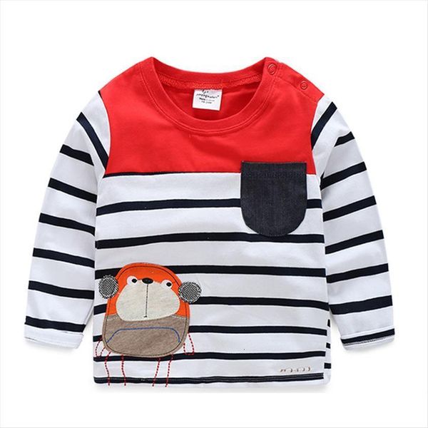 

kids clothing boys t shirts appliqued elephant animals long sleeve child autumn winter baby boy clothes, Blue