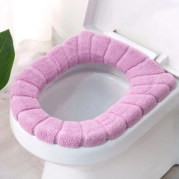 

toilet seat covers cover mat bathroom pad cushion with handle thicker reusable closestool warmer accessories household products