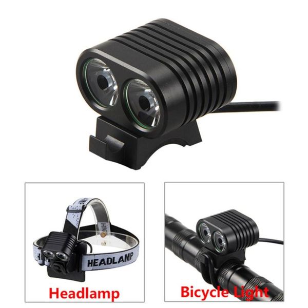 

bike lights 2x t6 led cycling bicycle headlight light front rear lamp d5qd