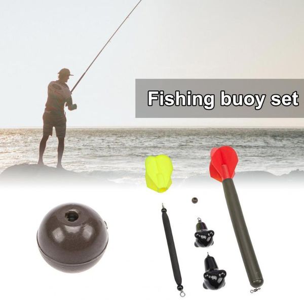 

fishing accessories floats set buoy snap-on light stick fluctuate multifunction red yellow float for