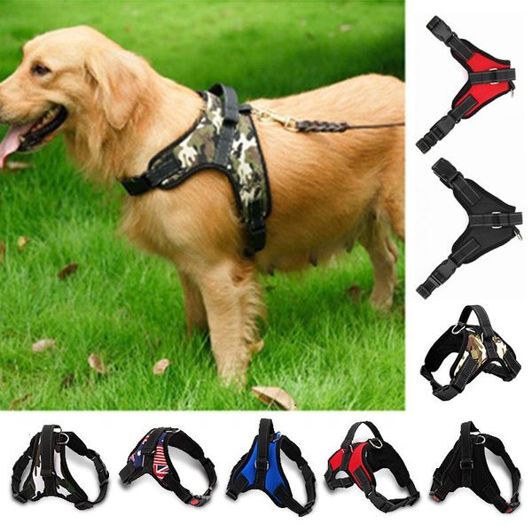 

dog collars & leashes nylon camouflage harness collar large small medium padded adjustable no pull products for vest husky pitbull