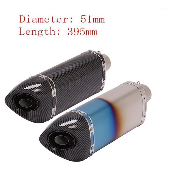 

motorcycle slip on 51mm exhaust pipe muffler baffle tip for universal exhaust1