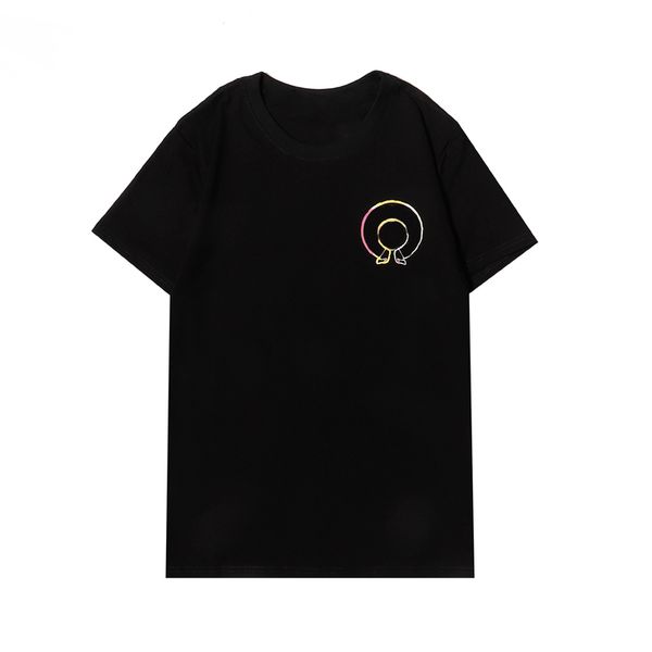 

men's t-shirts summer trendy t-shirt short-sleeved fashion all-match men women with same style10nm 90rt, White;black