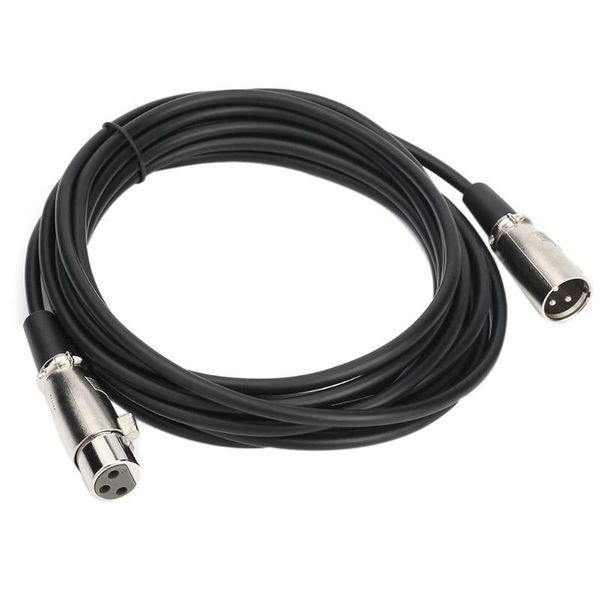 

audio cables & connectors xlr male to female / jack microphone extension cable-3m