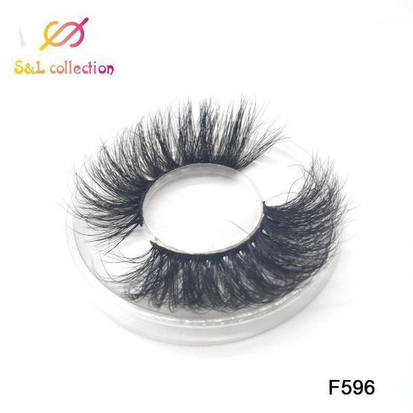 

pair 3d false eyelashes 100% mink hair fake lashes dramtic thick long wispies fluffy extension makeup tools1