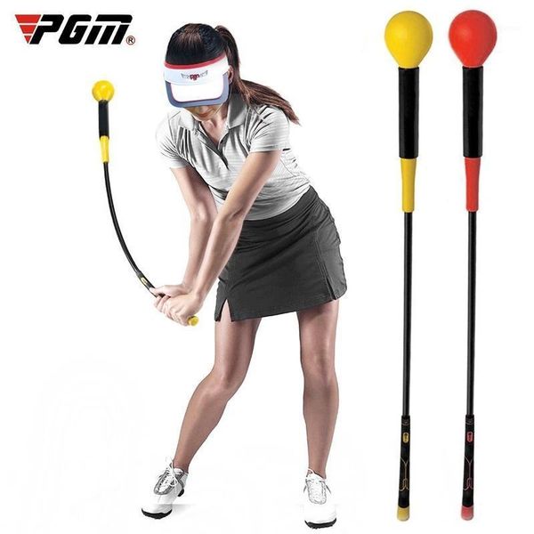 

elastic golf swing training stick 400g ball head burden rhythm trainer auto springback club baseball tool green rubber complete set of clubs