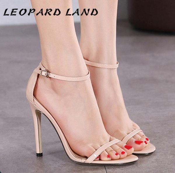 

stiletto peep-toe sandals summer hollow shoes heels cover cwf, Black