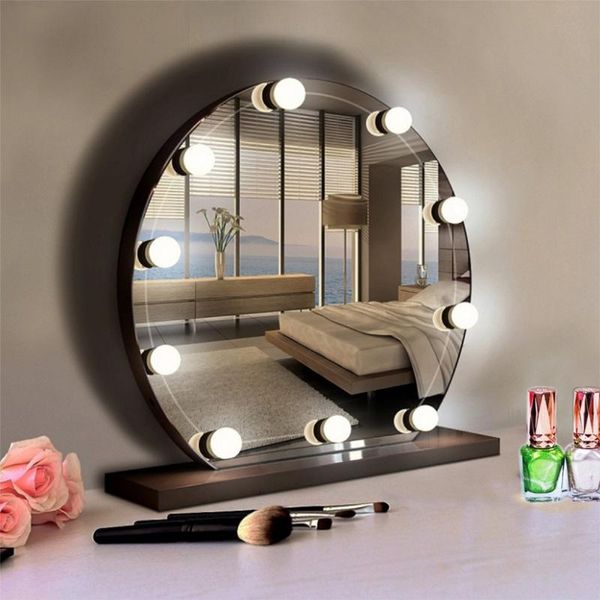 

bulbs 10 hollywood style led vanity dimmable mirror lamp lights kit for makeup