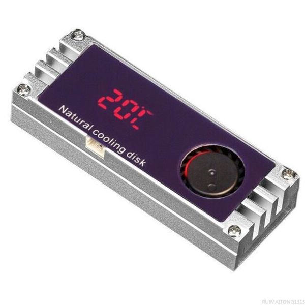 

lapcooling pads ssd fan temperature display m.2 heatsink cooler with turbo for 2280 22110 nvme m2 solid state drive