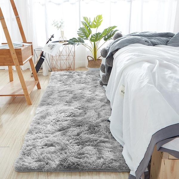

carpets thick silk wool carpet tie-dye printing rug living room study mat bedside plush household crawling