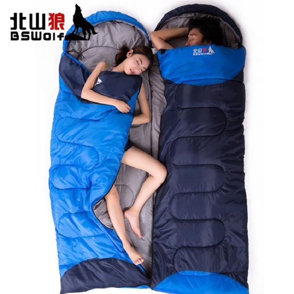

sleeping bags bswolf ultralight cotton camping bag outdoor envelope winter lengthen and widen 230*85cm2300g