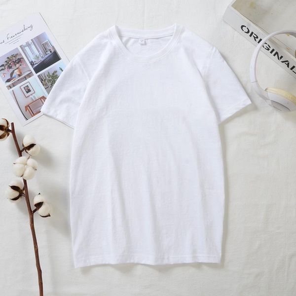 

men's t-shirts cotton solid short sleeve t-shirt boys' fashion loose korean version all kinds of students lovers men and women&#03, White;black