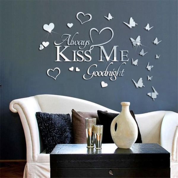 

mirrors mirror wall sticker decal butterflies 3d art party wedding home decors butterfly decoration