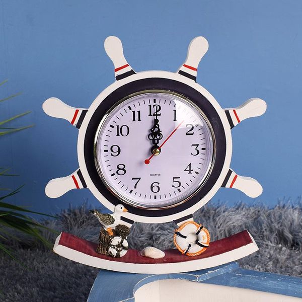 

desk & table clocks mediterranean style swing clock decoration children's room rudder craft