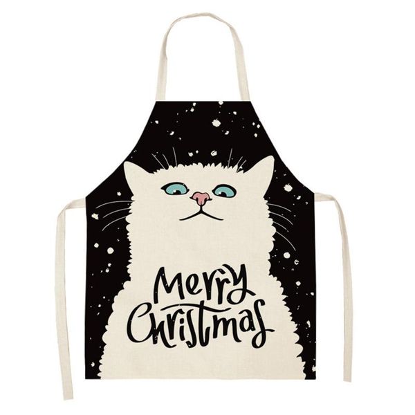 

aprons black and white cartoon cat pattern for women apron kitchen kids
