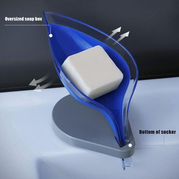 

soap dishes bathroom decor leaf shape hollow holder drainage storage container home decoration accessories anti-slip durable
