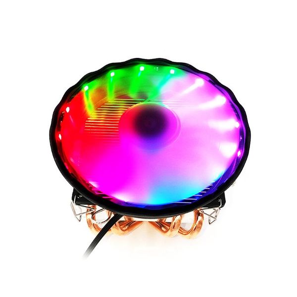 

fans & coolings 4 copper heat pipes cpu cooler 3pin colorful cooling fan replacement for intel lga 775/1150/1155/1156/1151/1366 am2/3/4 fm1/