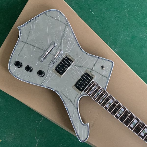 

classic f hole wood color electric guitar, you can customize the color you like
