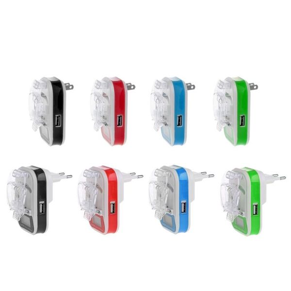 

smart power plugs usb universal battery charger lcd indicator screen eu/us plug for cell phones