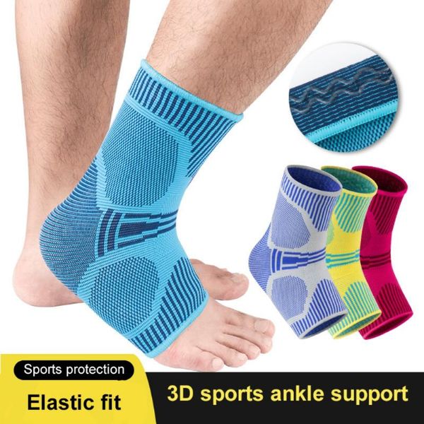 

ankle support 1pc men women brace compression sleeve elastic breathable for foot recovery joint pain, Blue;black