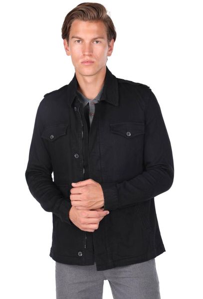 

men's jackets zipper crew neck black jacket, Black;brown