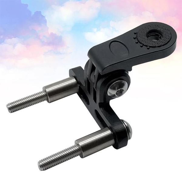 

outdoor pads aluminum holder adapter digital cameras bike handlebar mount headlight bracket sports camera light lamp rack (black)