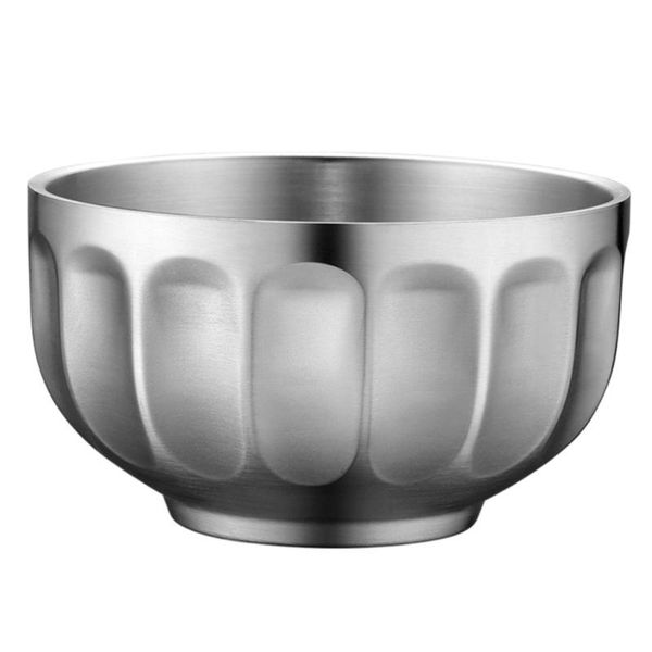 

stainless steel bowl heat insulation double-layer noodle bowls
