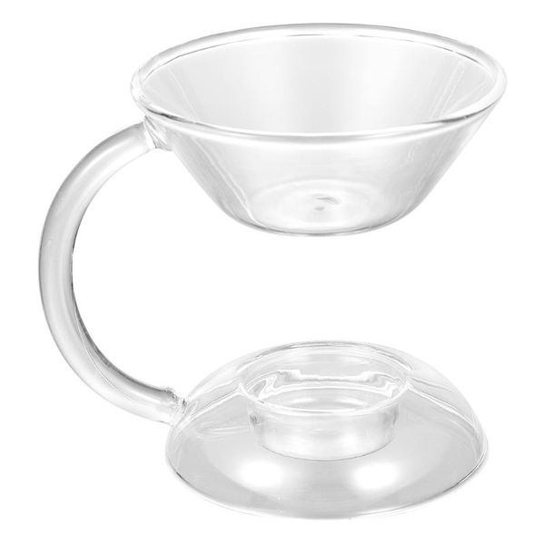 

fragrance lamps 1pc essential oil burner transparent glass tealight candle holder for home