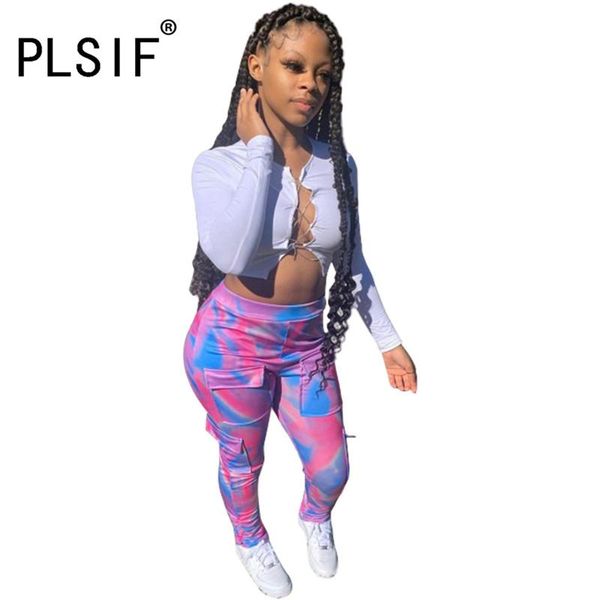 

women's pants & capris summer spring tie dye print long pant casual slim pencil street jogging trousers, Black;white