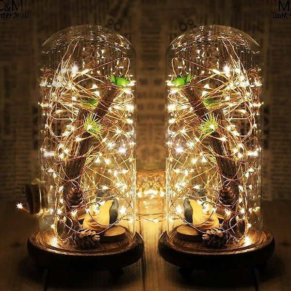 

strings 5m 50leds copper wire /silver led light string battery operated lights for wedding christmas party decoration