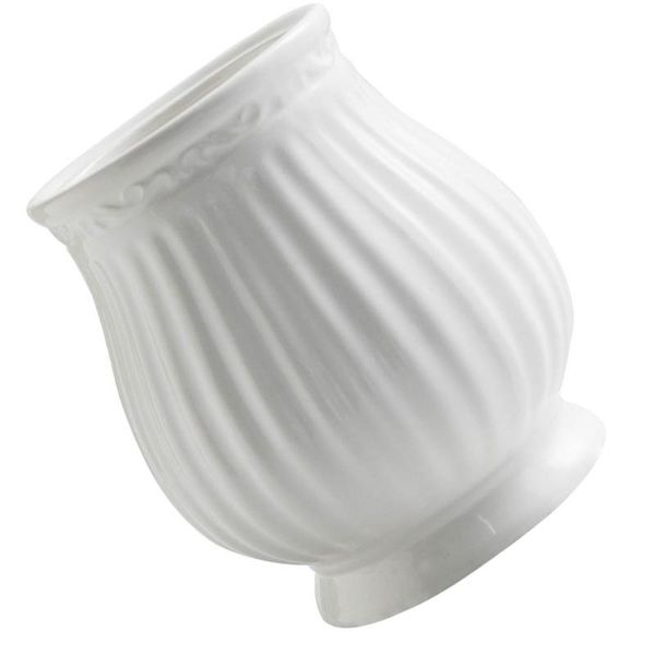 

vases 1pc simple chic white ceramic deskvase adornment dry flower storage holder